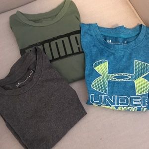 Toddler 4T t-shirts UnderArmour & Puma